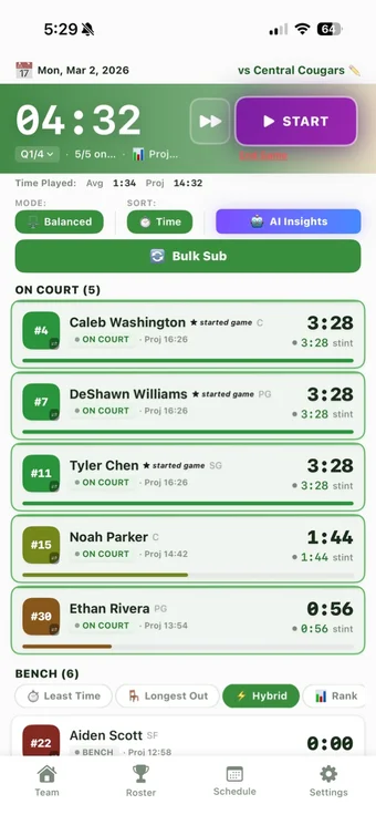 Live game tracking