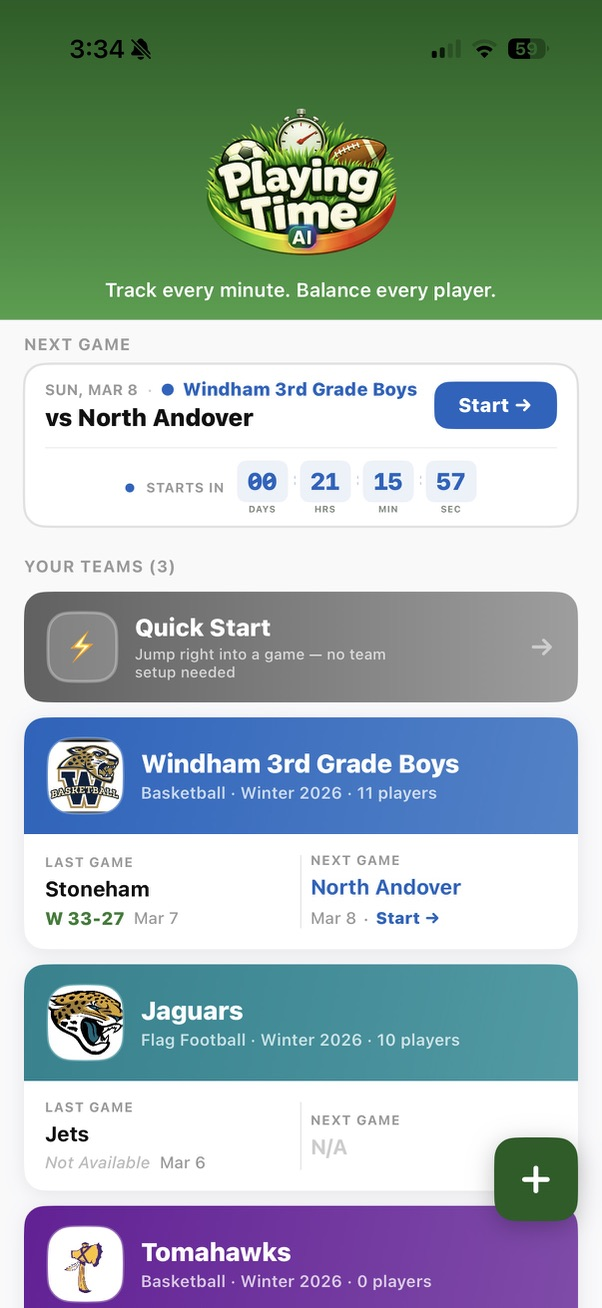 Teams home